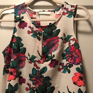 Floral boutique crop top